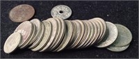 Bag of  foreign coins
