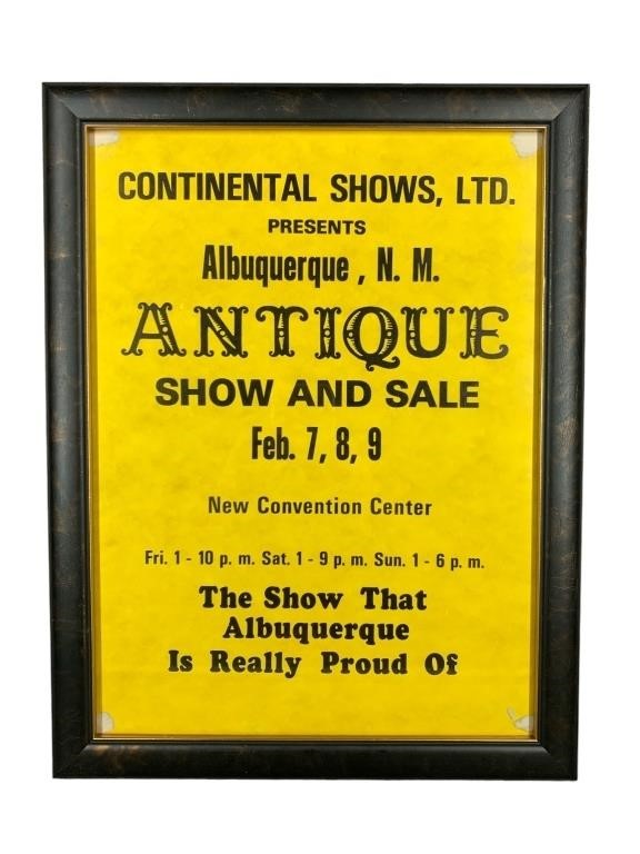 An Antique Show, Advertisement  Albuquerque NM