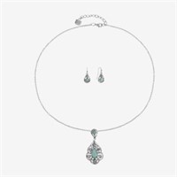 Monet Pendant Necklace & Drop Earring 2-pc. Set