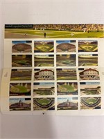 2001 34 cent Major League Fields Stamps, 20 sheet