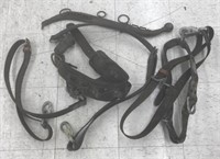 Lot of assorted belts and harnesses