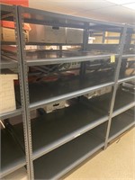 Grey Steel shelving set 5 Shelves 70 inch 4' x 2