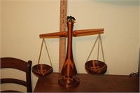 Hand Made Wood Balance Scale