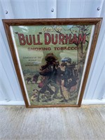 Framed Bull Durham Smoking Tobacco Poster