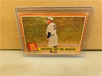 1962 Topps Babe Ruth #142 Coaching The Dodgers