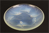 Sabino Opalescent Art Glass Sparrow Plate