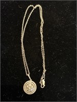 STERLING 18 “ CHAIN  W/ STERLING PENDANT