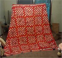 Queen Size Small Block Pattern Quilt