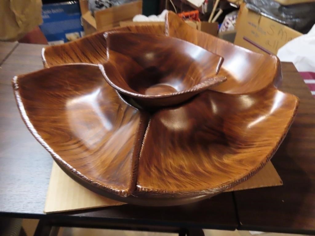 California pottery serving lazy Susan.