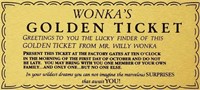 Muroanmi Willy Wonka Golden Ticket x2