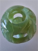 Rare Hand Carved Ball In Ball Beautiful Jade