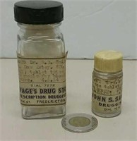 Fredericton Savage Drug Store Medicine Bottles