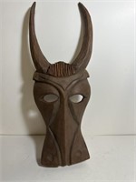 Tribal Crown Mask 15" Wooden Hand Carved Bali