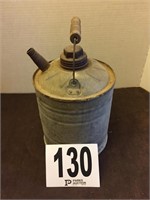 Old Metal Kerosene 1 Gallon Jar