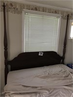 3 Piece Set:  Two End Tables & a Poster Bed