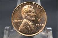 1940 Proof Wheat Cent Bed Reverse Planchet