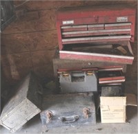 Lot of Assorted Tool Boxes w/ Contents