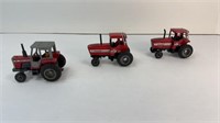 (2) IH & MASSEY DIE CAST TRACTORS, 1/64 SCALE