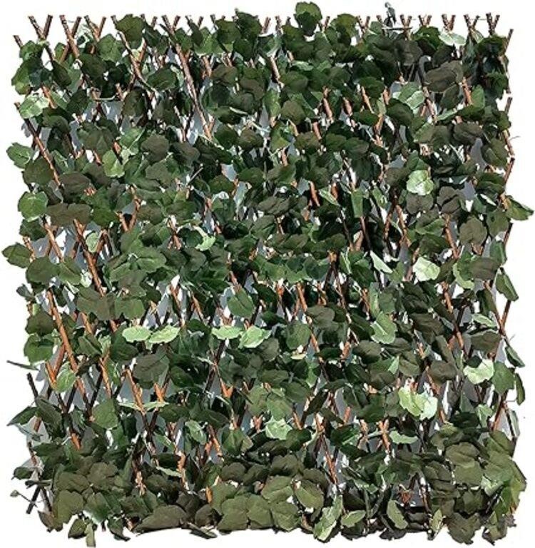 Expandable Faux Ivy Privacy Fence Screen, AGJIDSO