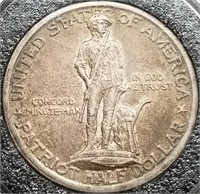 1925 Lexington-Concord Comm. Half Dollar Unc