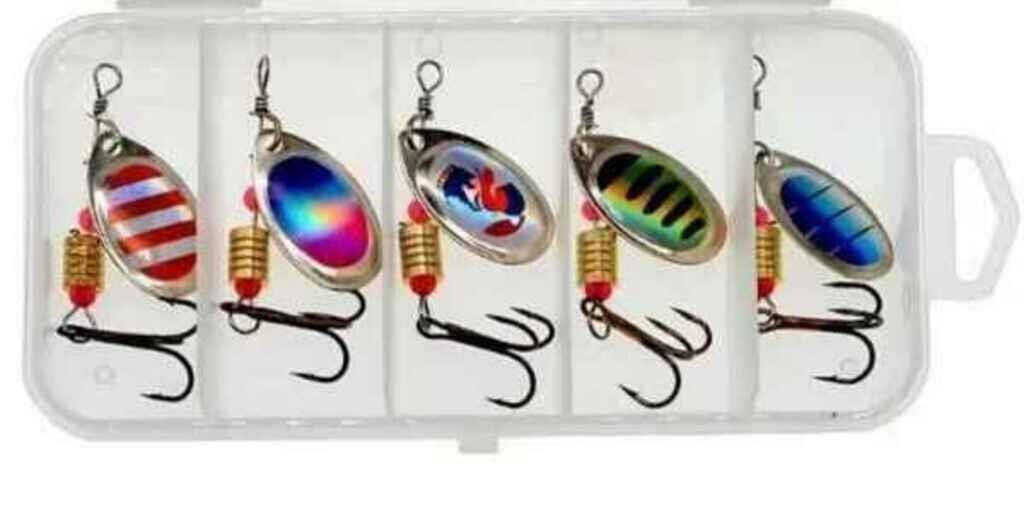 5 pcs/Set Fishing Lure Spinnerbait Bass Trout Sals