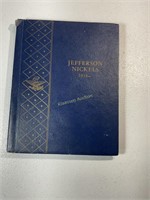 Jefferson nickel album and 65 coins