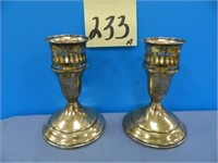 Towel Sterling Candle Holders