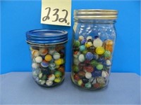 (2) Jars Of Misc. Marbles