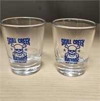 2 Skull Creek Boathouse Shot Glasses