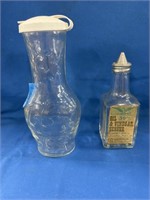 Vintage Dressing Jar And Oil/vinegar Server