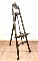 Traditional Style Carved Wood Art Easel