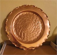 COPPER SMITH SOLID COPPER WALL PLATTER