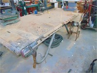 Large Shop Table (2 Table Clamps, Drum Sander)