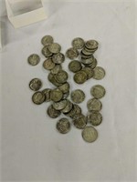 43 Kennedy Half Dollars 40% Silver
