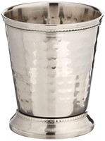 Elegance 10 oz Hammered Mint Julep Cup, Medium, Si