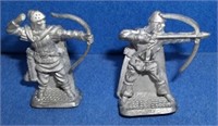 2 small metal archers