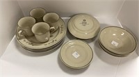 Newcor Stoneware Japan 5pc setting for 4 (1985)