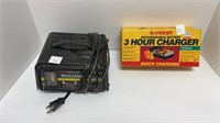 Schumacher battery charger, Eveready 3 hour