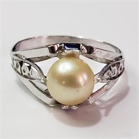 $120 Silver Freshwater Pearl Ring