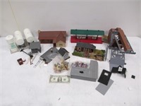 Large Lot of Model Train Buildings & Accessories