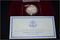 Dolly Madison Commemorative Silver Dollar - Proof
