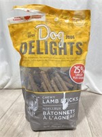 Dog Delights Chewy Lamb Sticks Dog Treats *open