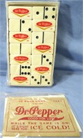 VINTAGE PUREMCO DR PEPPER EXTRA THICK DOMINOES