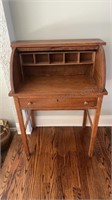 Antique Roll Top Writing Desk 26”Lx16”x36”