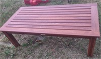 Backyard Creations Wood Patio Table, 4' x 2' x16"T