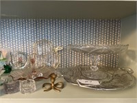 Shelf Lot of Assorted Glassware