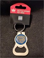 WEST VIRGINIA MOUNTAINEERS BOTTLE OPENER KEYCHAIN