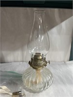Oil lamp with extra wick 12” tall