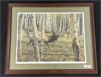 Framed Moose Print by C.Kneib