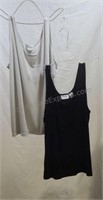 Chico's sleeveless tops. Size 2. Grey and black.